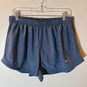 Nike Dri-FIT Tempo Heathered Blue Running Shorts Size XL